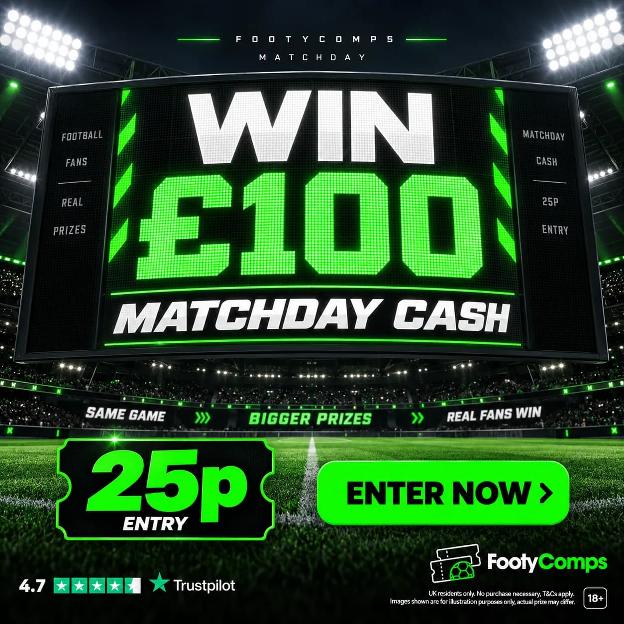 £100 Match Day Cash
