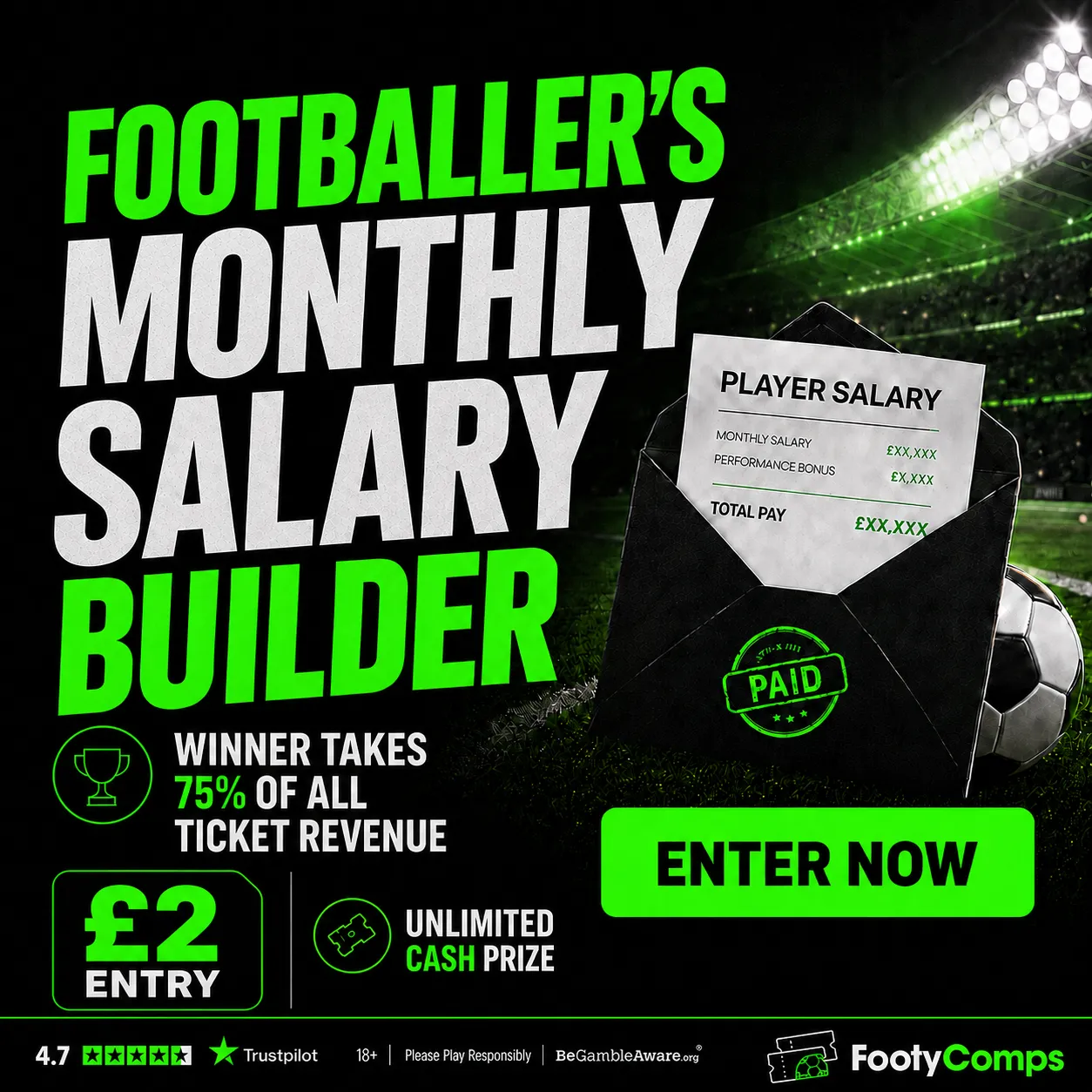 Footballer's Monthly Salary Builder!
