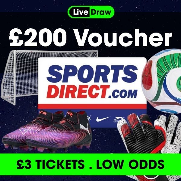 Image of the Sports Direct Voucher Competition on FootyComps.