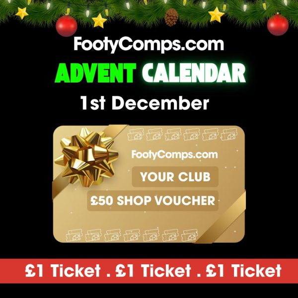 Advent Calendar Day 1 - £50 Football Club Shop Voucher