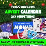 Image of the FootyComps Advent Calendar package of 240 tickets
