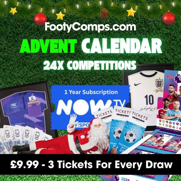 Full Advent Calendar - 3 Tickets into Every Competition!