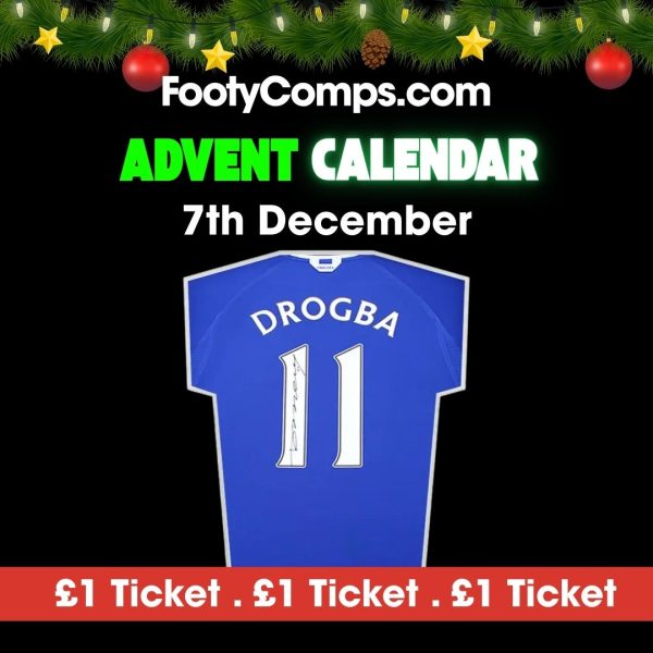 Advent Calendar Day 7 - Didier Drogba Signed and Framed Shirt!
