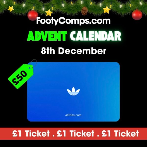 Advent Calendar Day 8 - £50 Adidas Gift Card