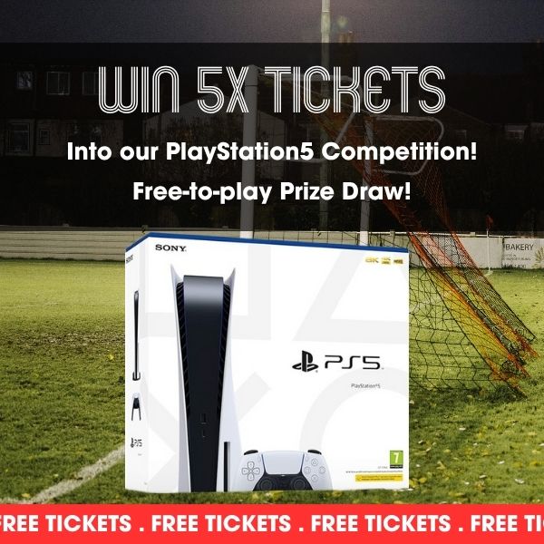 Image of the free PS5 ticket draw on FootyComps