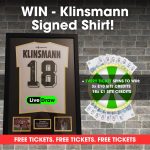 Image of the signed Klinsmann shirt free ticket competition